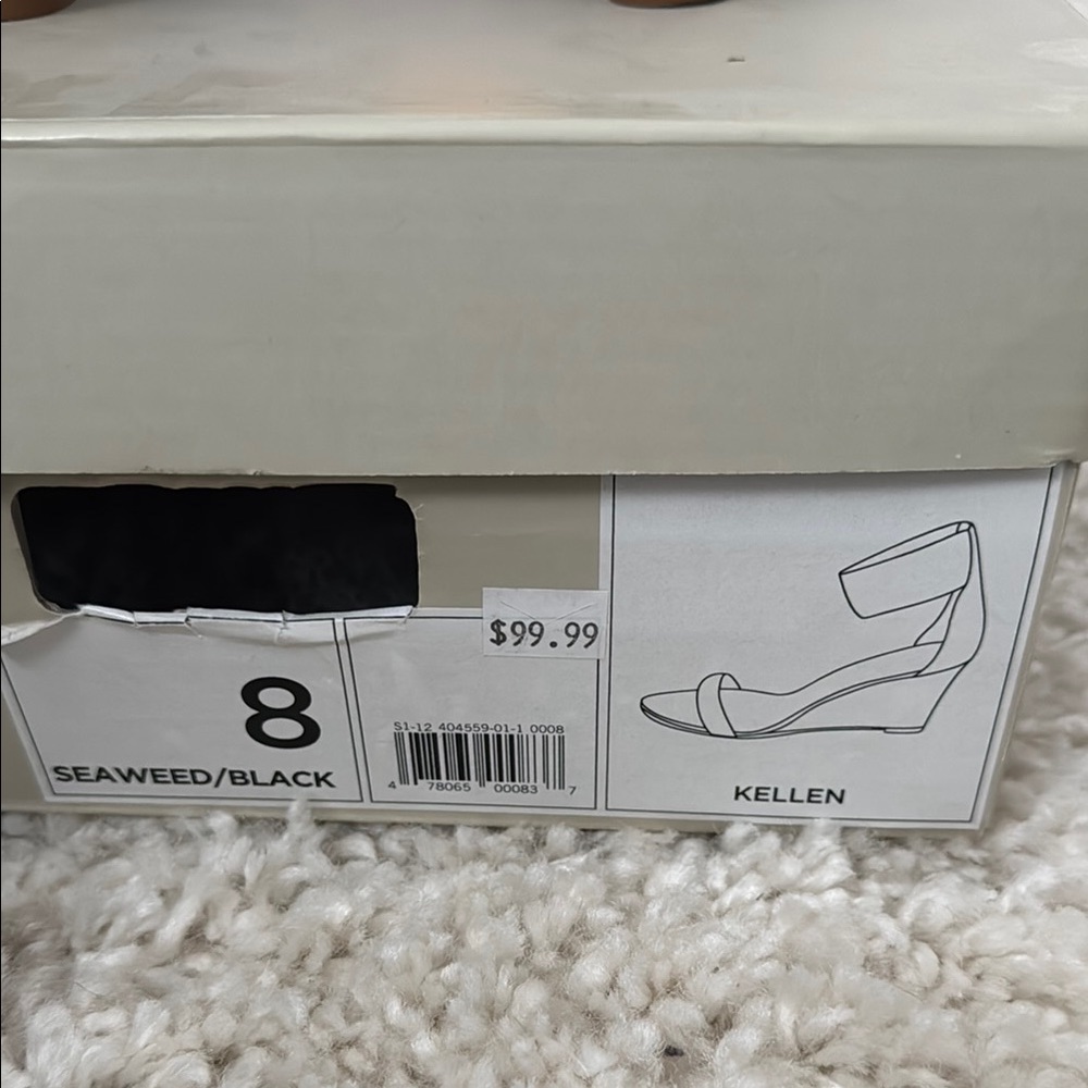 Banana Republic Women's Olive Wedge Sandals - Picture 3 of 3
